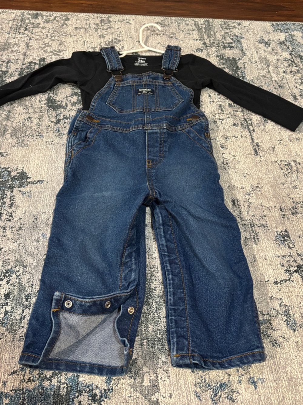 OshKosh B'gosh Dark Blue Denim Overalls